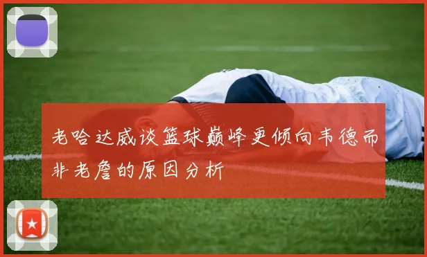 老哈达威谈篮球巅峰更倾向韦德而非老詹的原因分析